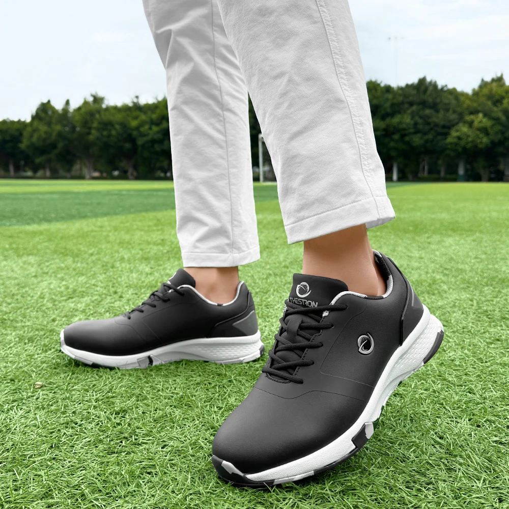 Zapatos de golf profesionales para hombres, zapatos deportivos de golf al aire libre de alta calidad, lujosos zapatos deportivos para caminar al aire libre y fitness