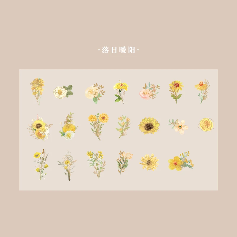 40 stuks transparante bloemenstickers voor scrapbooks, vintage bloemenstickers voor scrapbooks en dagboeken, waterbestendig.