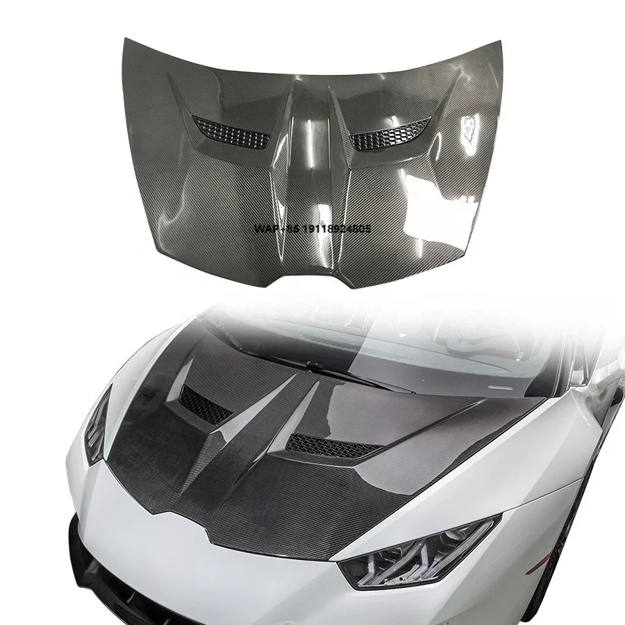 

V Style Dry Carbon Fiber Hood for Lambor Huracan Coupe EVO LP580-2 LP610-4 2014-2019 Bonnet Body Kit