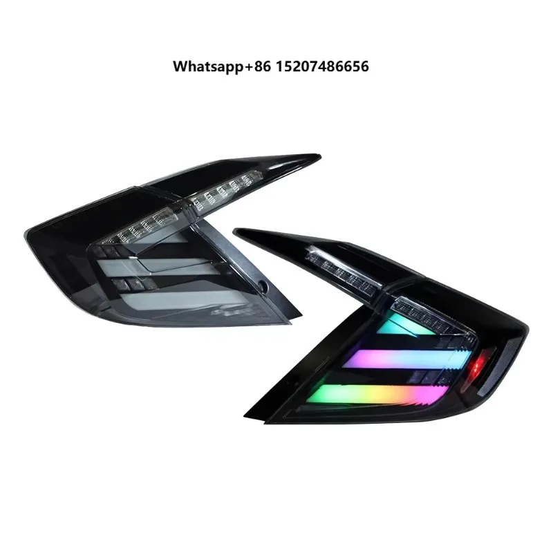For 10th 2016-2021 Car Taillight Assembly Upgrade RGB Style LED Highlight Flashing Taillight Tool Accessories