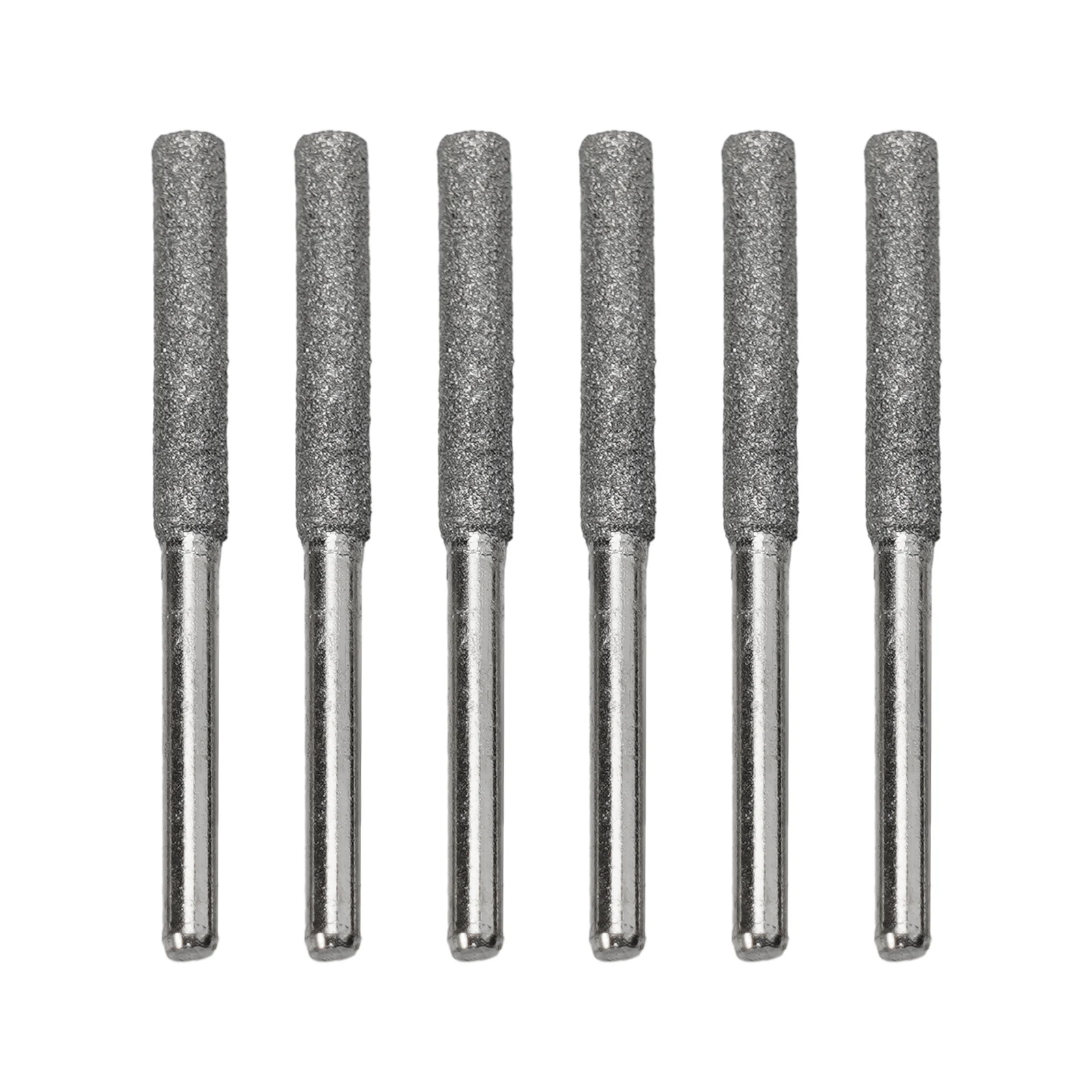 Diamond Coated Cilíndrico Burr Chainsaw Sharpener Arquivo de Pedra Chain Saw Sharpening Carving Grinding Tools mm 4.8 mm 5.5 mm Pcs