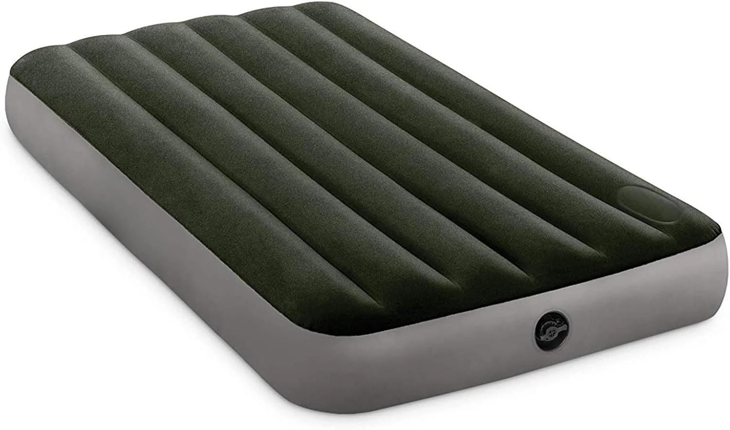 Standard Downy Air Mattress: Fiber Tech Queen Size Built-in Foot Pump 10in Bed Height – 600lb Weight Capacity