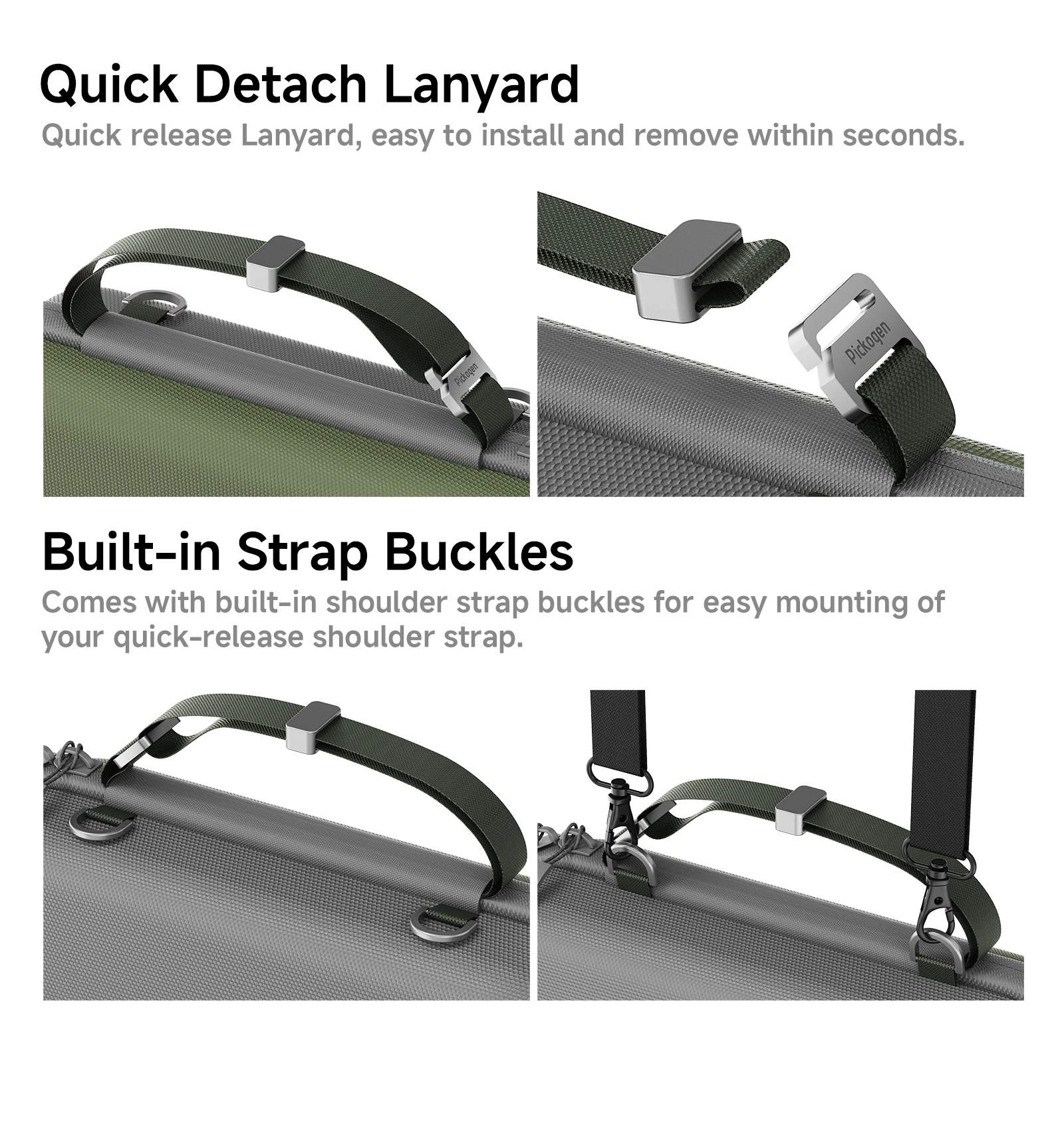 PICKOGEN Aufbewahrungstasche, sturzsichere Hartschalen-Handtasche für VIVO X300S X300 Ultra (G2 Ultra) Telekonverter-Fotografen-Kit – Detail 6