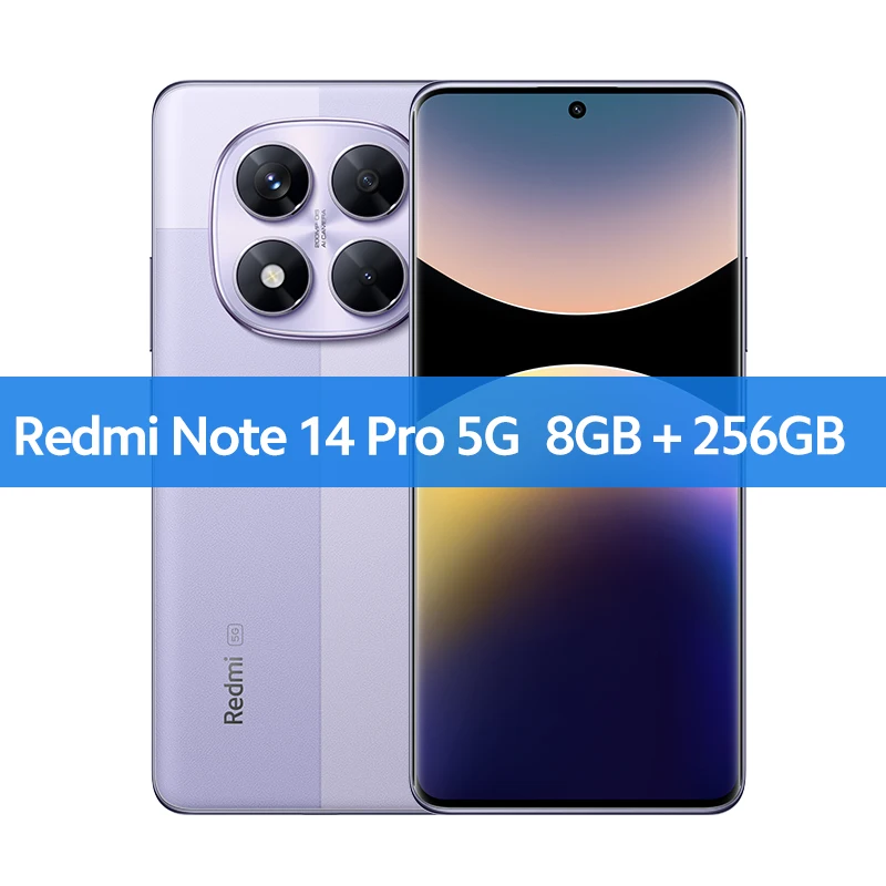 Global Version Redmi Note 14 Pro 5G Xiaomi Smartphone MediaTek Dimensity 7300-Ultra 200MP AI camera NFC 6.67"AMOLED Disply IP68