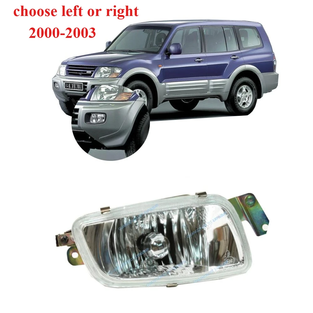 

1 Piece Front Fog Lamp for Pajero V73 MR537965 2000-2002 Fog Light with Bulb for Montero V75 V77 Marker Warning Lamps for Shogun