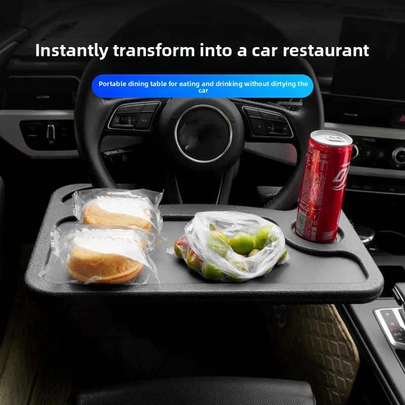 

Car Laptop Computer Mount Stand Eat Work Car Steering Wheel Dining Table BracketDrink Food Coffee Tray Board For Most Car Models