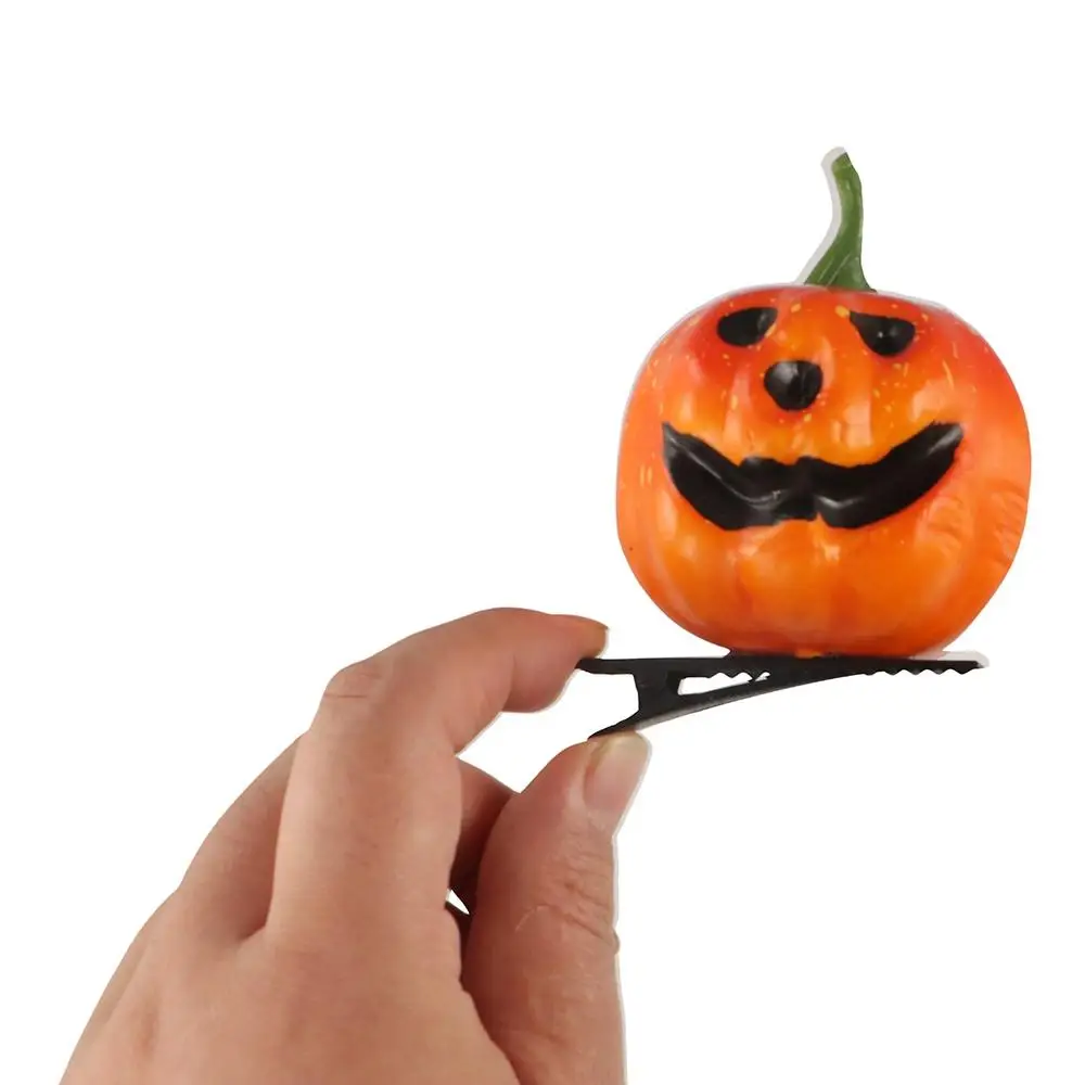 Cute Simulation Pumpkin Hair Clip Hairband Foam Halloween Hairpin Headdress Hair Accessories Halloween Headband Performance