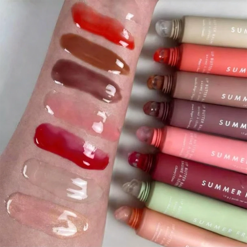 الصيف الجمعة الوردي الجوافة الحلو النعناع الشفاه بلسم أحمر الشفاه الشفاف مجموعة السلس لينة أنبوب مرآة ملمع الشفاه ملمع الشفاه مستحضرات التجميل الساخنة