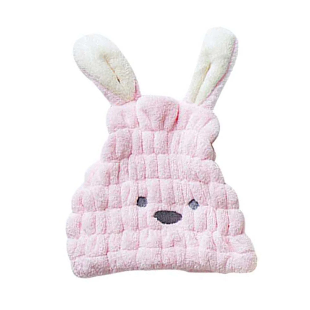 

2Pcs Hair Drying Cap Set Premium Absorbent Material Quick Dry Bathing Cap for Women Styling Care Pink Blue