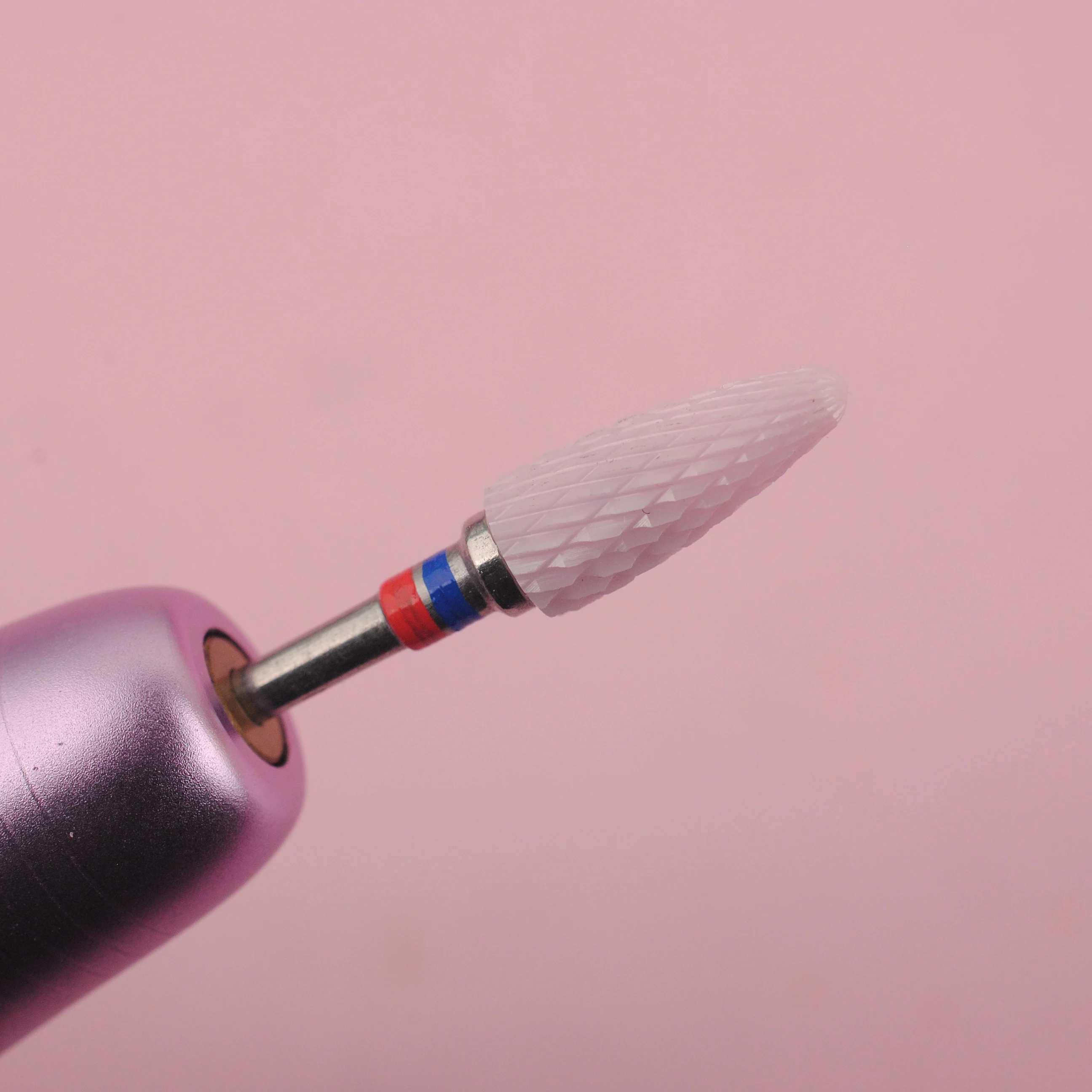 1個 セラミックネイルドリルビット ロータリーキューティクルバーマシン ジェルリムーバーファイル 電動ドリルマシン用ネイルアートツールアクセサリー