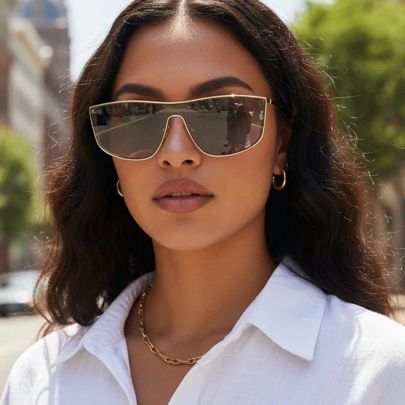 Neue Vintage Quadratische Sonnenbrille für Damen und Herren Marken-Rechteck-Sonnenbrille Ovale Brillen für Männer und Frauen