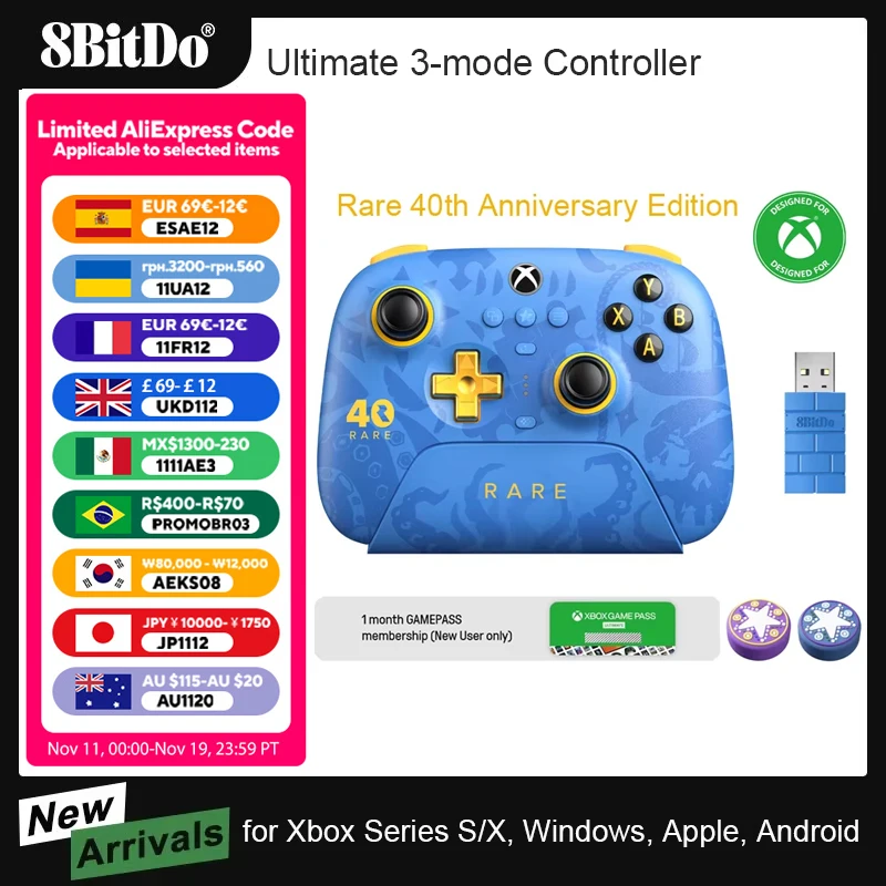 8BitDo Ultimate 3-Mode Wireless Controller for Xbox: Real-World Performance on Xbox One, PC, and Android