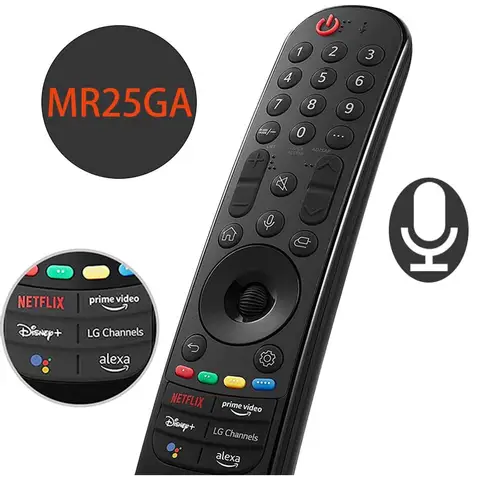 MR25GA Voice Magic Afstandsbediening vervangen MR21GA MR22GA MR23GA MR24GA voor LG 2025 Smart TV's met AI Pointer Functie Alexa Voice
