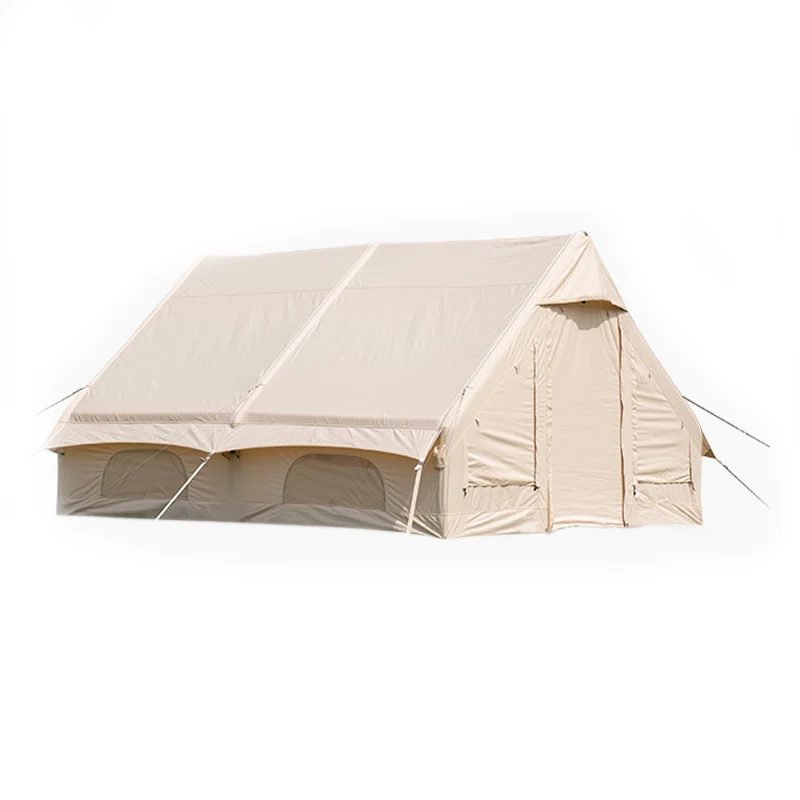 Hot Sale Two Bedroom Oxford Inflatable Camping Tent for 2 Persons Quick Setup Summer Glamping with 1500-2000mm Waterproofing