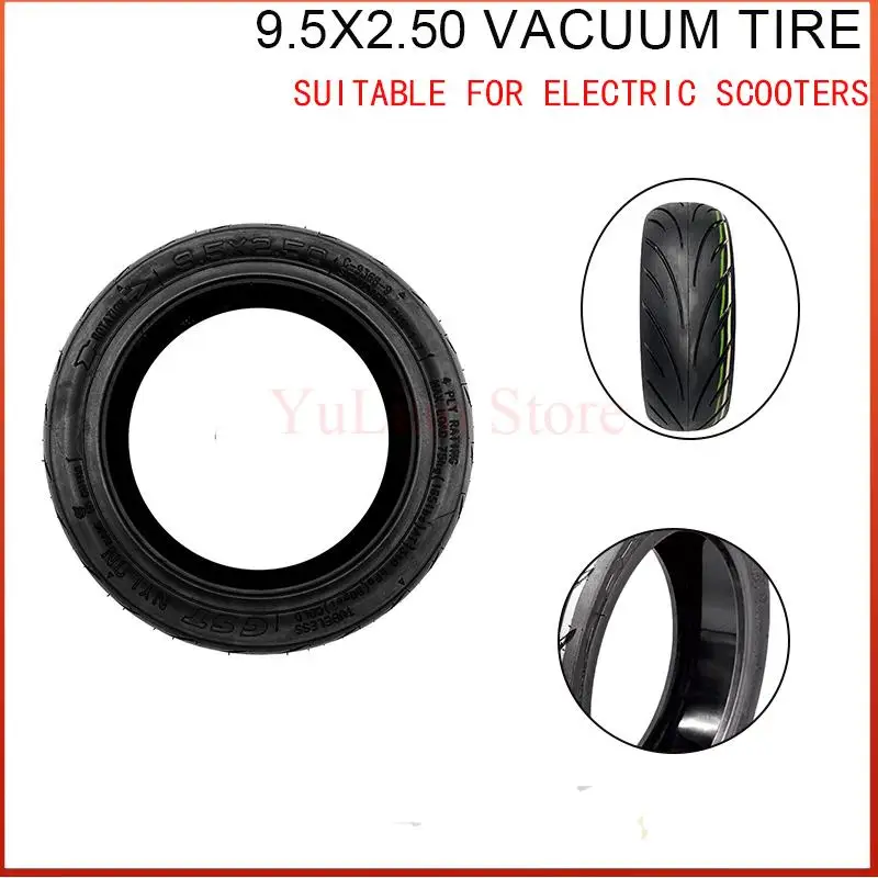 9.5 Inch 9.5x2.50 Jelly Anti Stabbing Vacuum Tire Tubeless Tire CST Vacuum Tyre for Xiaomi M365/1S Series Electric Scooter