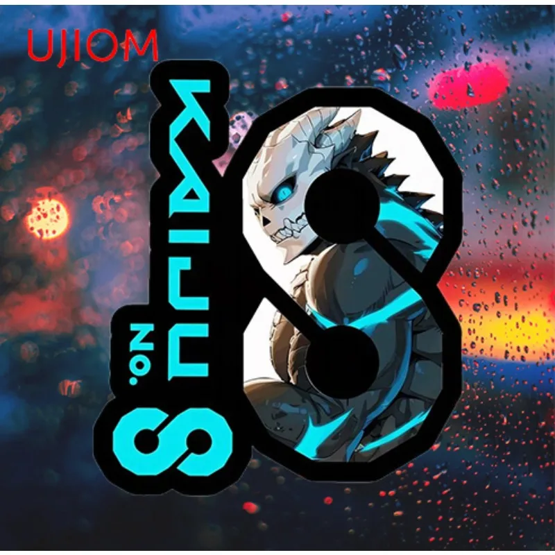 UJIOM Anime Kafka Kaiju Image Stickers Cool Monster Eight Shape Design Wall Stickers Kids Room Decal Removable Wallpaper