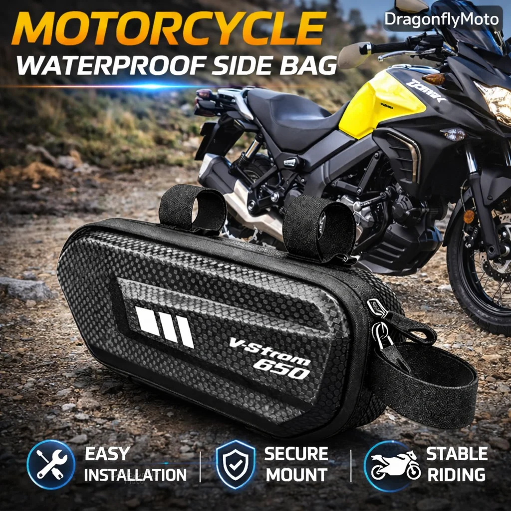 Large Capacity Motorcycle Side Bag For Suzuki vstrom 650 DL650 650XT v-strom 650 xt vstrom650 dl 650 Waterproof Multifunctional