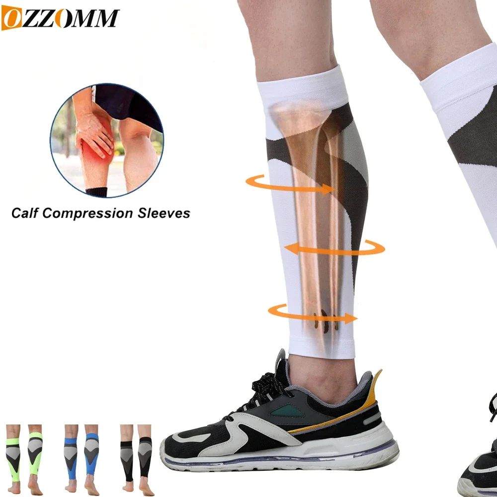 

1Pair Calf Compression Sleeve For Women Men,Footless Sock Shin Splint Brace Pain Relief Varicose Veins Sports Treatment For leg