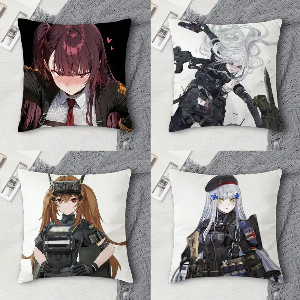 

G-Girls' Frontline Double-sided Printed Square Decorative Cushion Cover for Sofa Living Room Home Decor