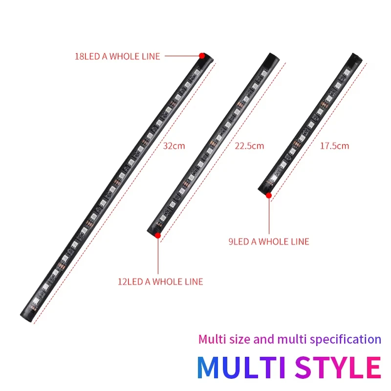 RGB Backlight Remote App Music Control Auto Decorative Lamp Neon LED Car Interior Ambient Foot Strip Light Kit Accessories - view 3