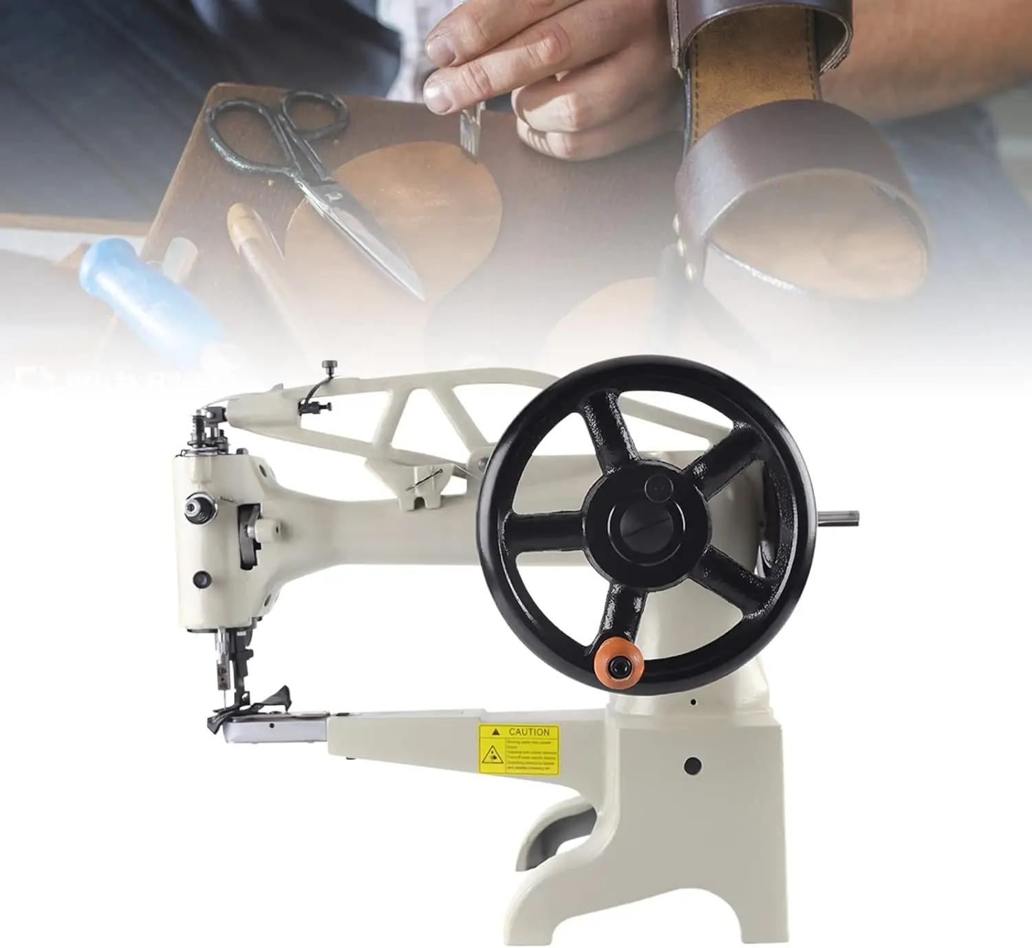 Industrial Hand Crank Patch Leather Sewing Machine,Leather Sewing Machine For Bags, Pouches, Dolls,And Footwear,Cobbler Shoe