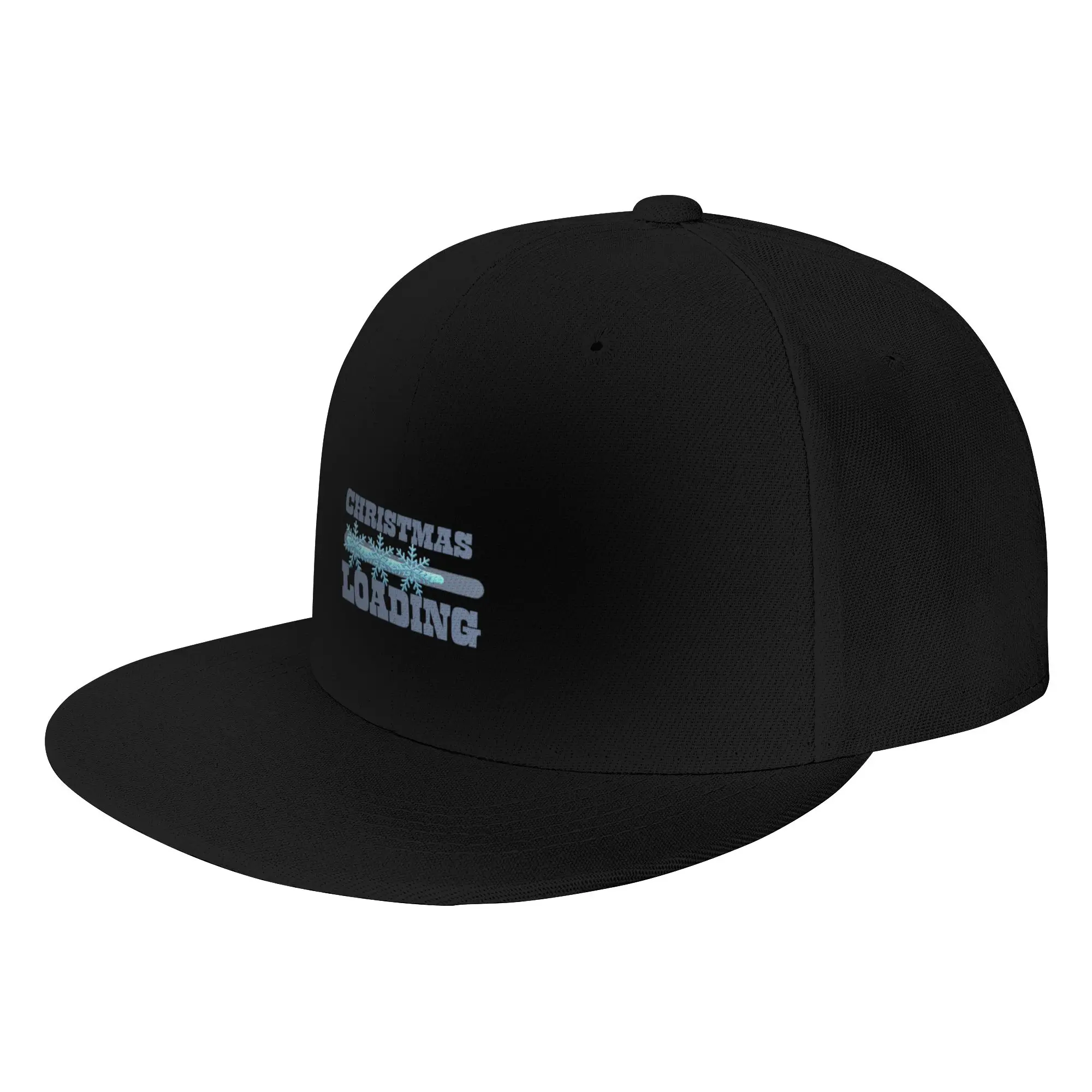 Fashion Christmas Loading   Funny Holiday Progress Bar Design Flat Brim Sun Hat  Easy To Clean Caps Women
