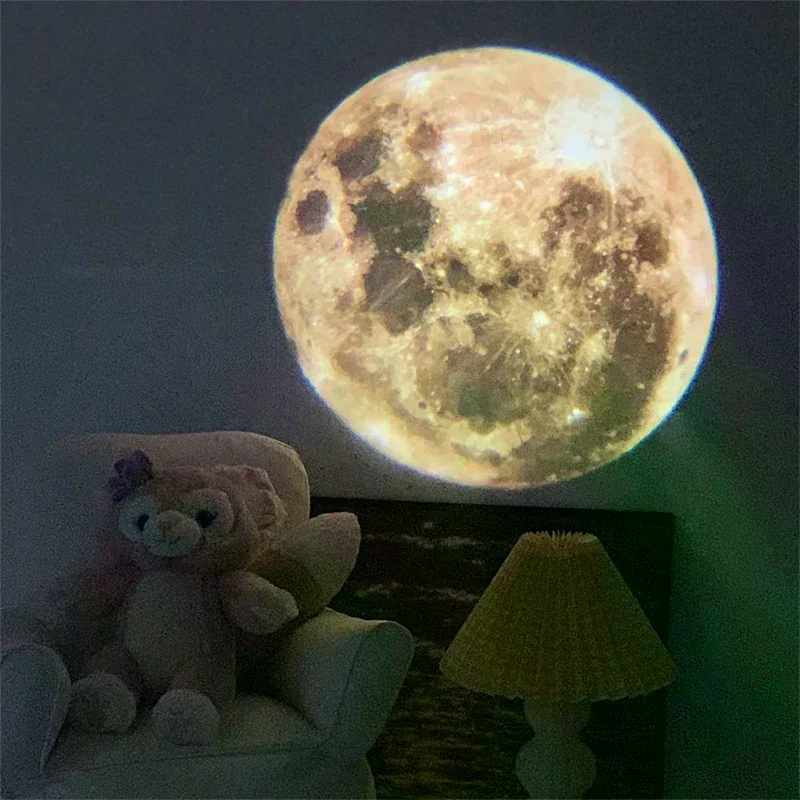 Aurora Moon Galaxy Projection Lamp Background Atmosphere Night Light Earth Projector Photo