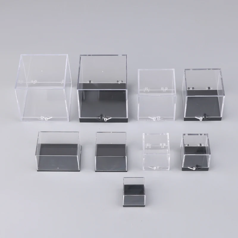 1Pcs Anime Figures Display Case Clear Acrylic Blind Box Showcase Figure Model DIY Display Rack Holder for Kids Child Gift 9 size