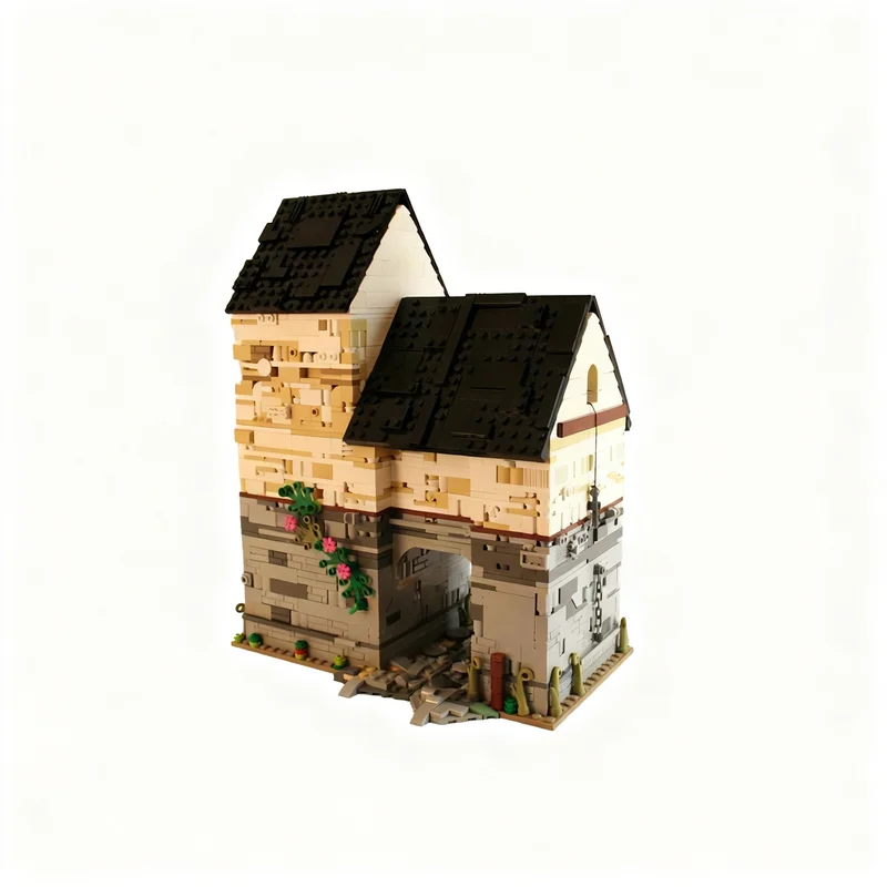 2490pcs MOC Creator Creator Expert Medieval Customs House Model Building Blocks Christmas Gift Toy Idea Collection Education
