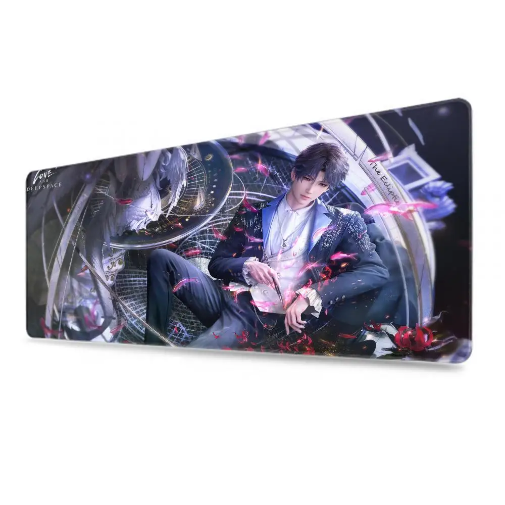 Love and Deepspace Mouse Pad XXL accessori da gioco Office Gamer Keyboard Desk Mat Laptop antiscivolo Large Rubber Anime Mousepad