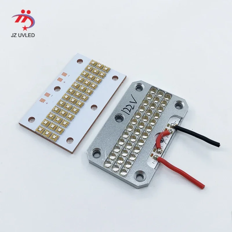 90W Lamplic UV Module For Ultraviolet Gel Curing Light UV Printer Ink The Cure Lamp Quartz 395nm 50*15mm 3535 Chip UV Lamp Beads