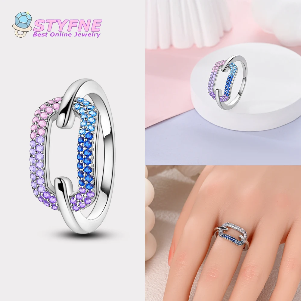 Anelli in argento Sterling 925 per le donne anello di fidanzamento con testa scintillante anello di fiori anelli margherita regalo di gioielli originali per Festival