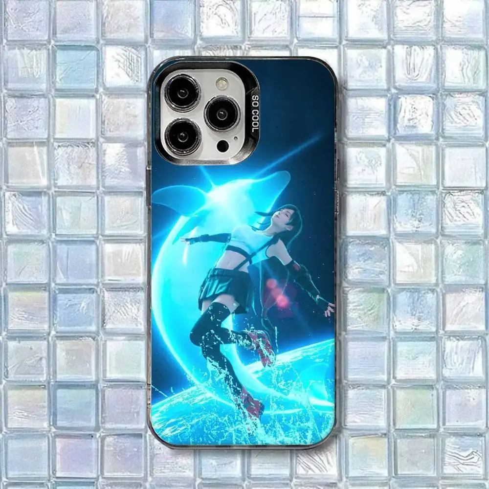 เคสโทรศัพท์ Final Fantasy 7 ทีฟา ล็อคฮาร์ต สำหรับ iPhone 16,15,14,13,12,11,8,7,Pro,Max,Plus,Mini,XS,SE ป้องกันแรงกระแทก ผิวด้าน