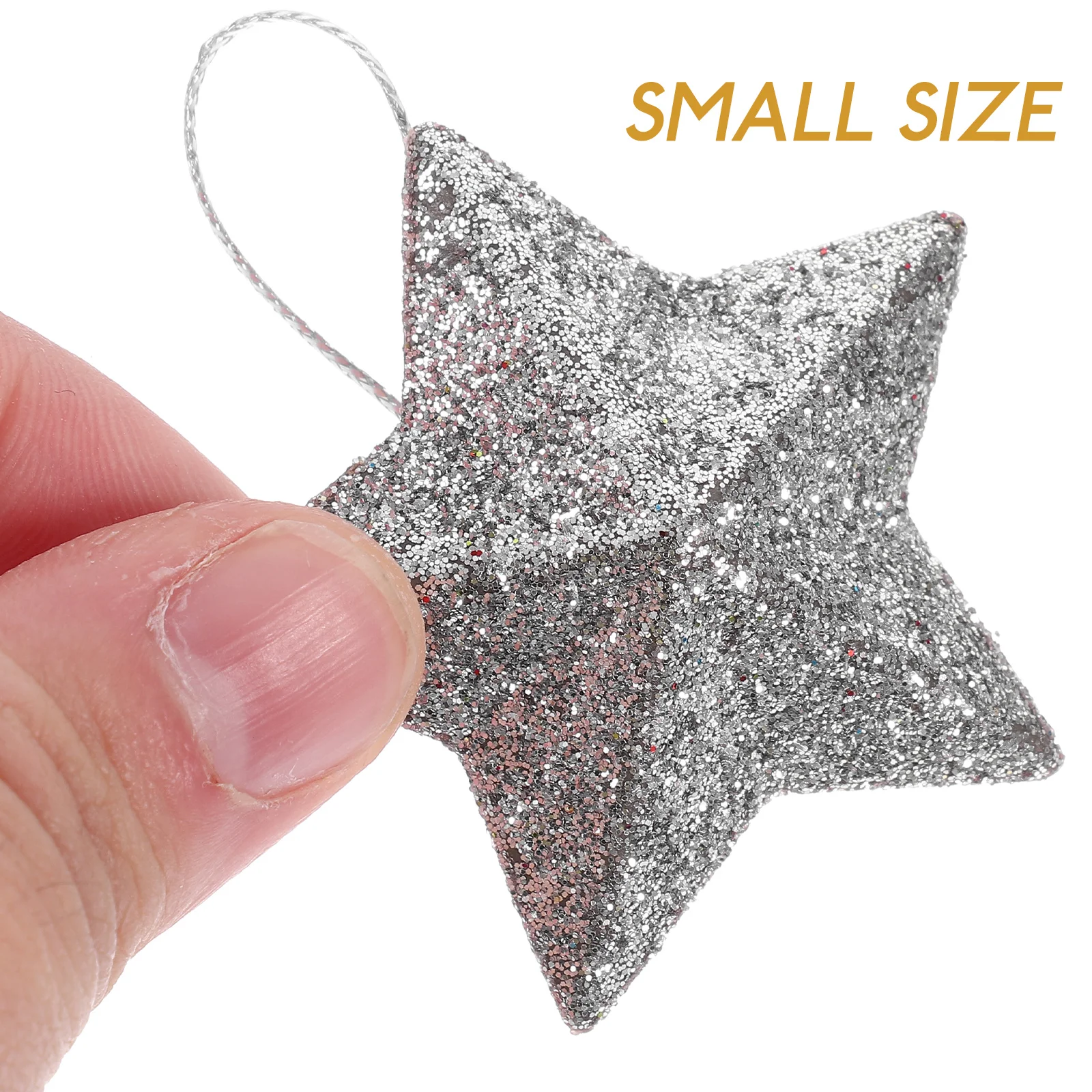 

12 Pcs Pentagram Pendant Tree Hanging Star Ornaments Halloween New Year Decorations