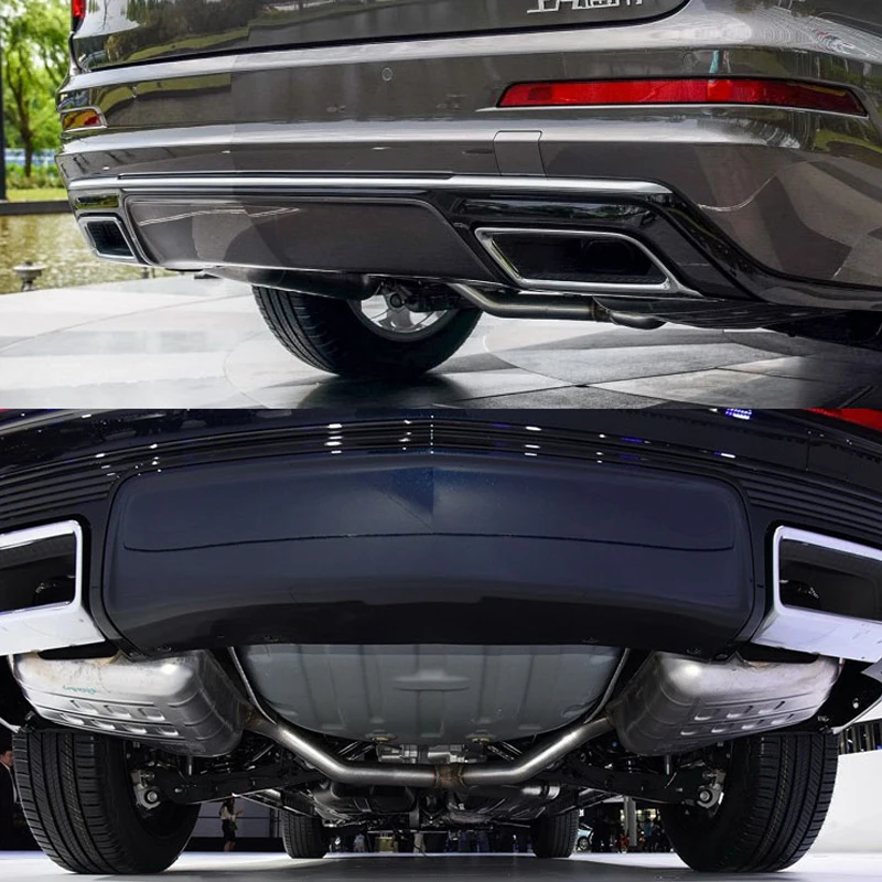 For Cadillac XT6 Rear Bumper Muffler Trim Cover Rear cylinder Exhaust Pipe Frame Rear Exhaust End