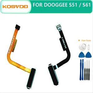 Bilashmart Doogee S51/ S61/S61 PRO Mobile Phone BackShell Original Fingerprint Button Components Sensor Flex Cable Repair Accessories