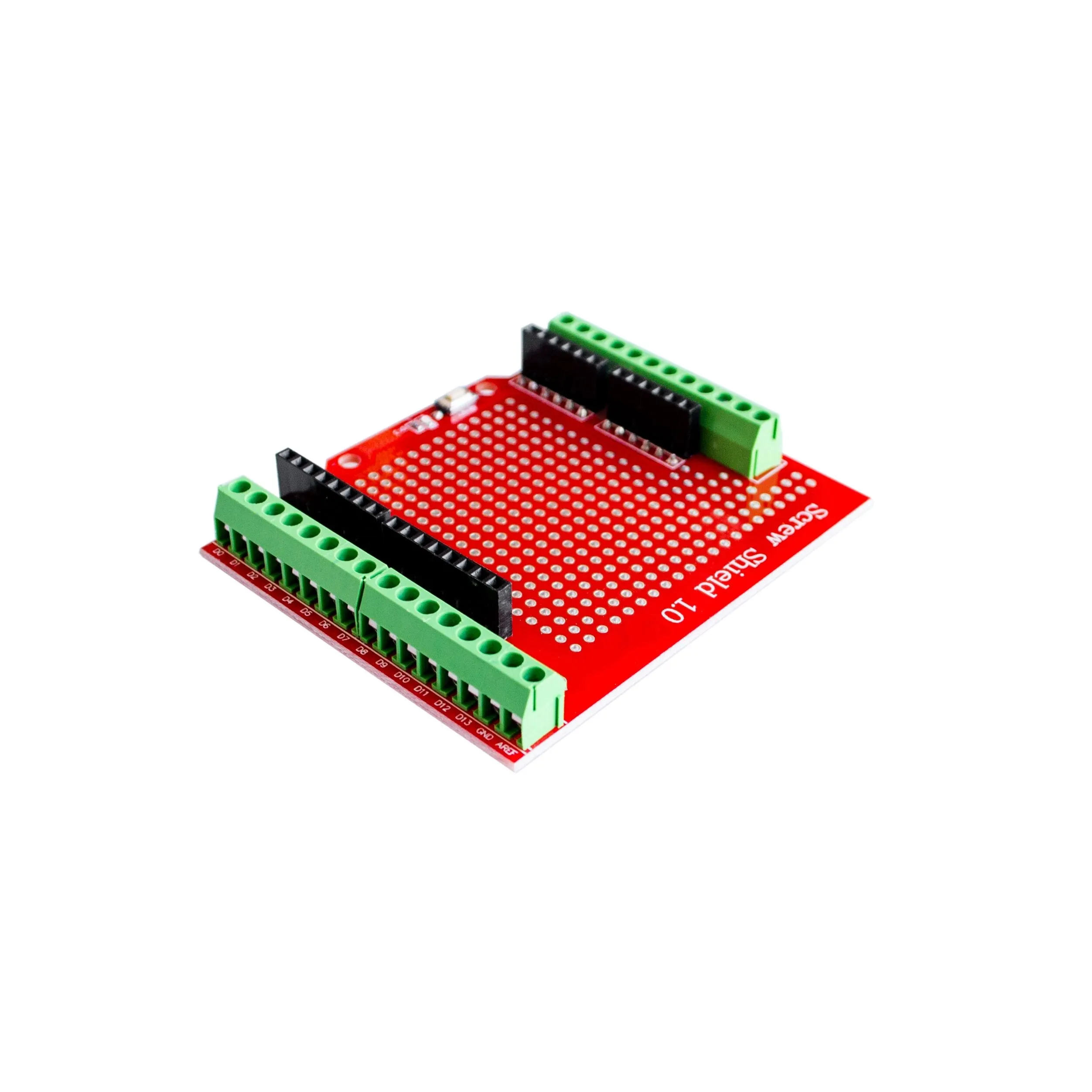 Proto Screw Shield for Arduino Open Source Reset Button D13 LED NEW For Breadboard 3.81 Terminal Double-sided PCB SMT Solder DIY