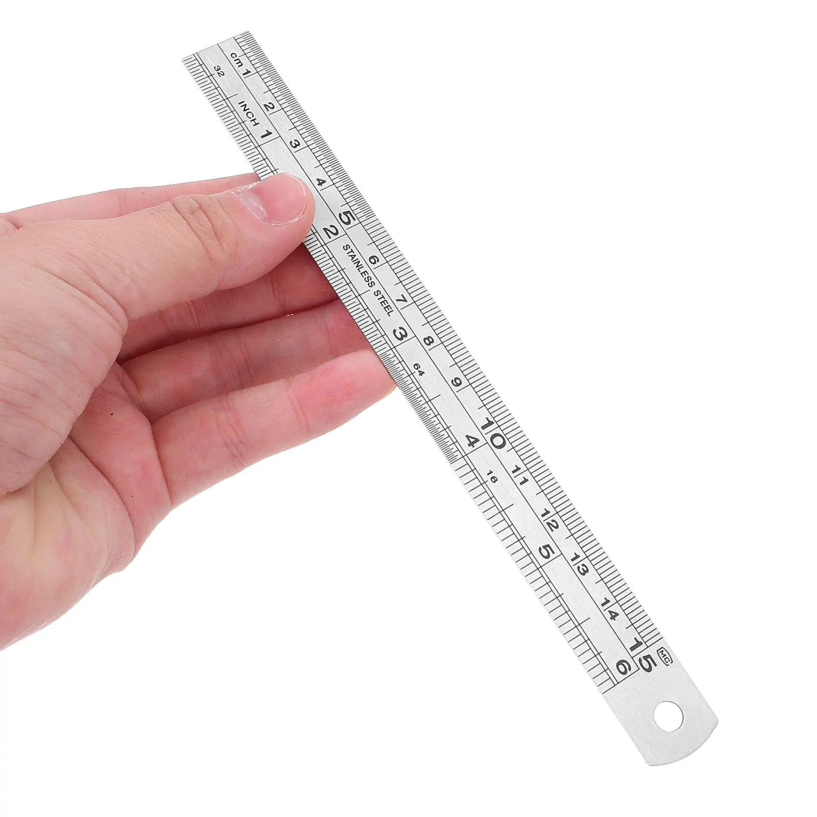 

4Pcs Ergonomic Stainless Steel Ruler Set Double Sided Metric Inch Precision Measuring Tool 15 20 30 40cm for Drafting Design