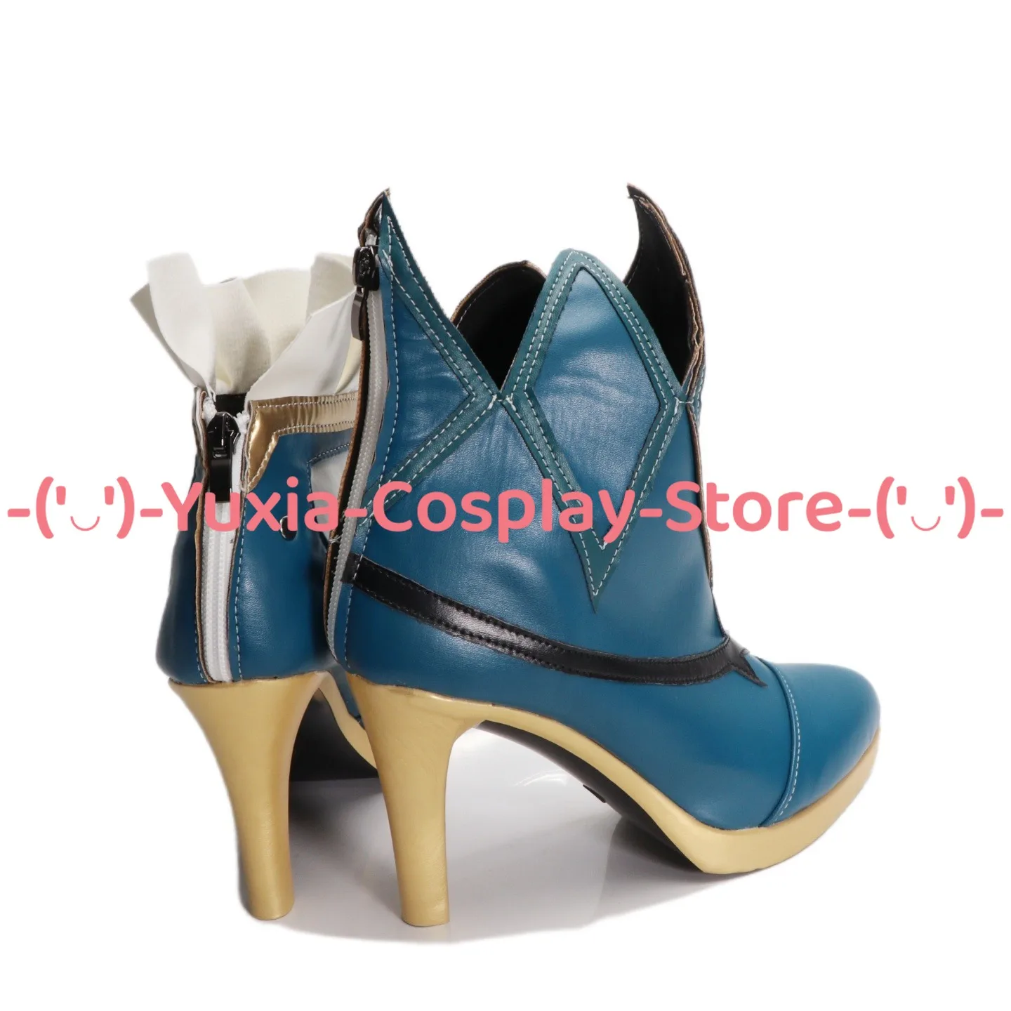 Yuxiacosplay! Honkai: Star Rail Cerydra Buty do Cosplayu Replika Postaci z Gry Skórzane Botki PU na Halloween Karnawał Imprezę Kostium