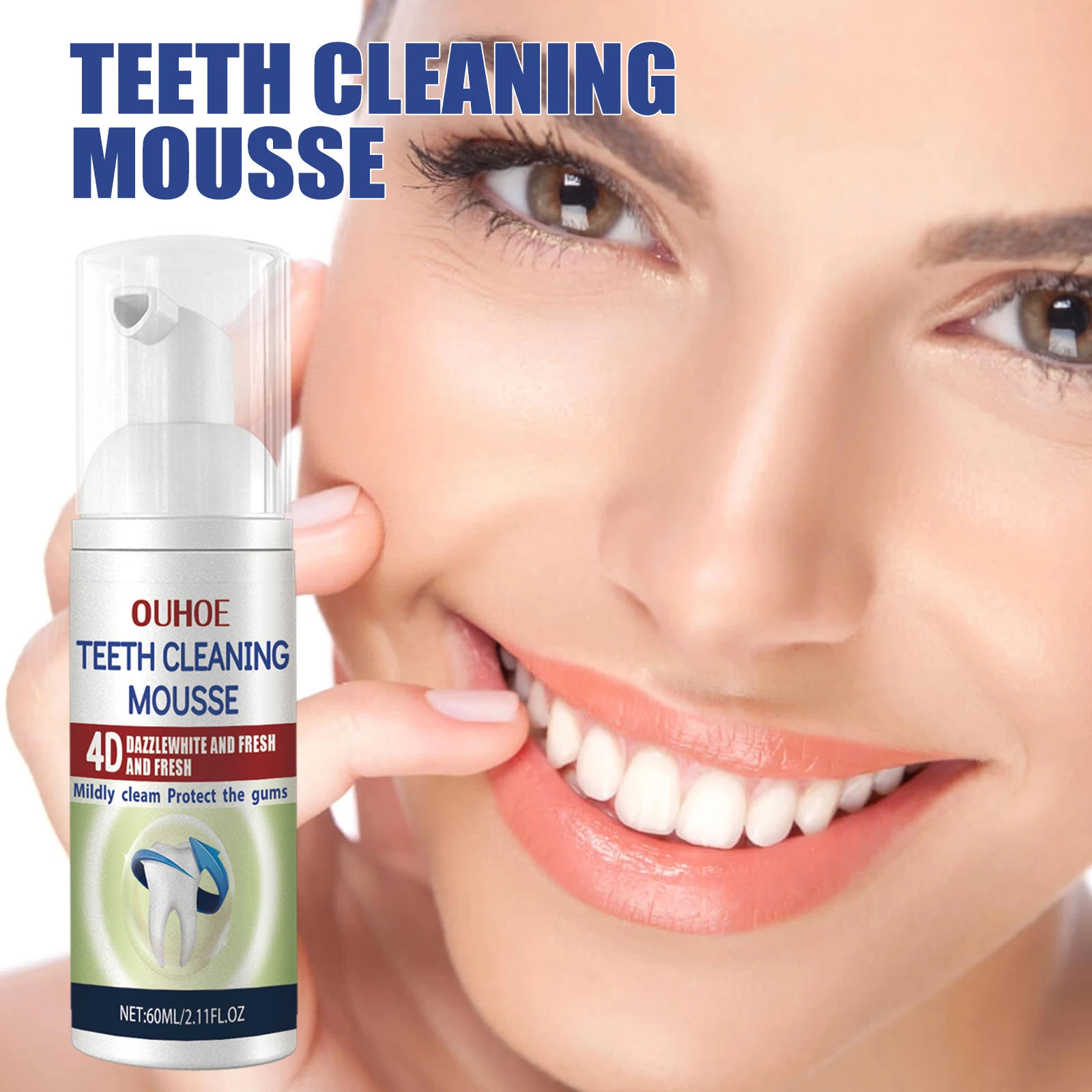 Dental Cleansing Mousse – Oral cleaning, fresh and bright, anti-cavity foam toothpaste