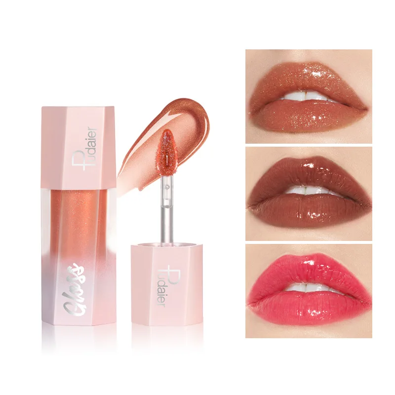 Pudaier Non-stick Cup Lip Gloss Non-fading Lip Lacquer European and American Wholesale Lip Glaze