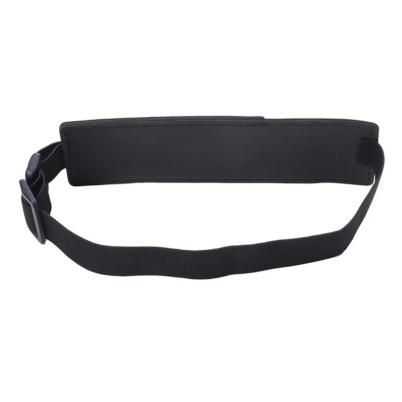 Adjustable Elastic Band Pen Holder Simple Color Adjustable PU Pen Sleeve Pouch Square Students Notebook Book Page Pen Clip