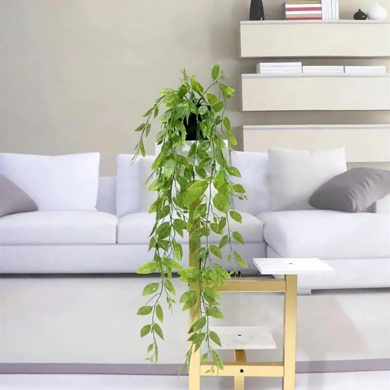 Decorative Artificial Hedera Potted Plant Realistic Fake Green Plant for Hotel Cafe Balcony Bedroom Decor