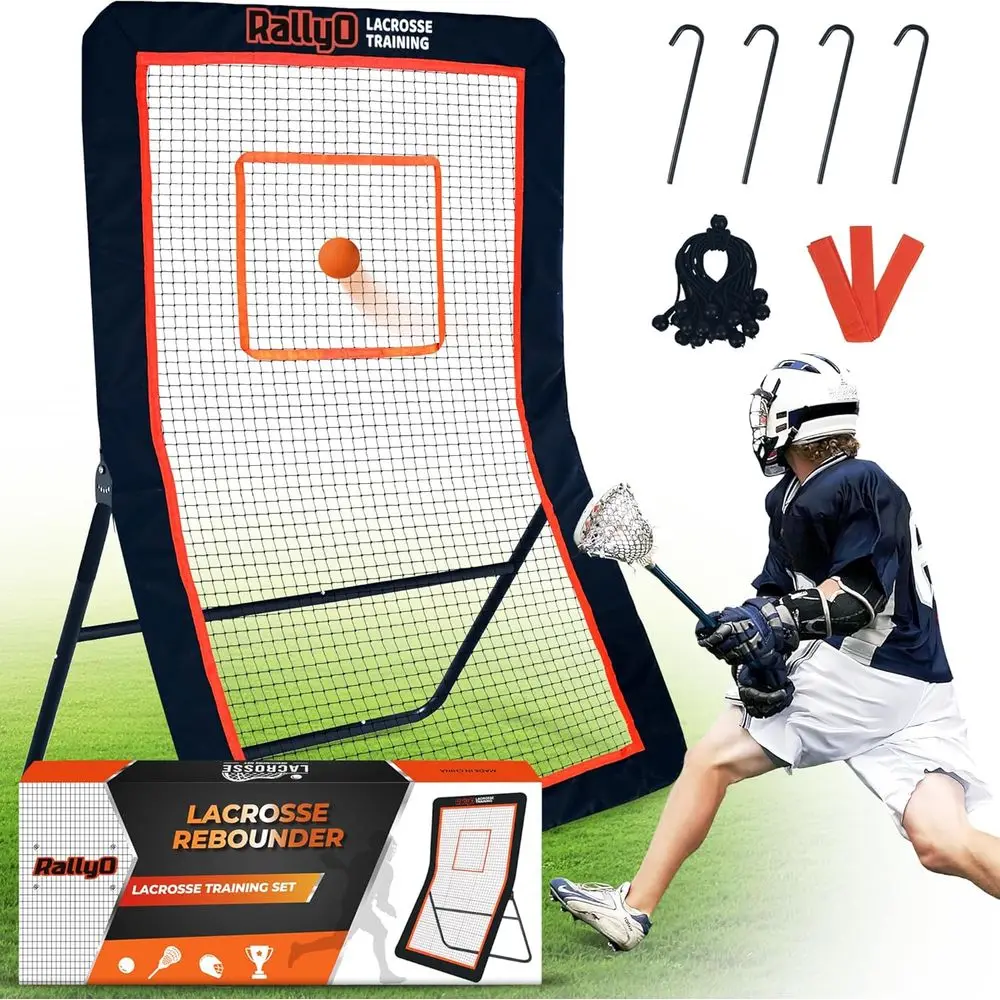 

Adjustable Heavy-Duty Volleyball Rebounder Net for Multi-Sport Practice with Color Box and 5 Angles