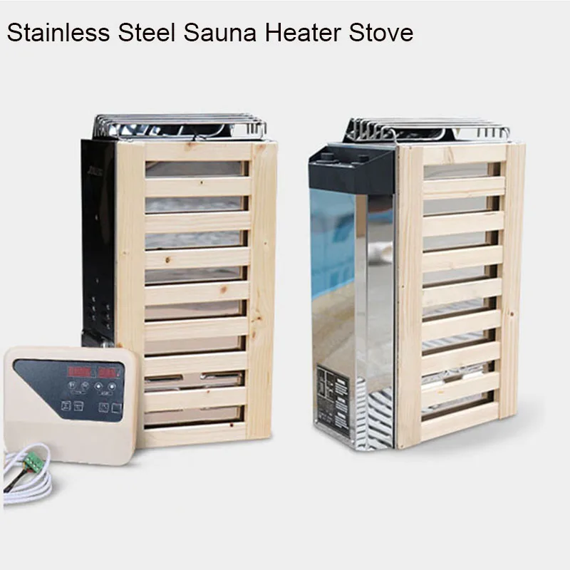 

Stainless Steel Sauna Heater Stove 3KW/3.6KW Furnace Internal Control Furnace For Home Room Sauna Heater Shower Spa