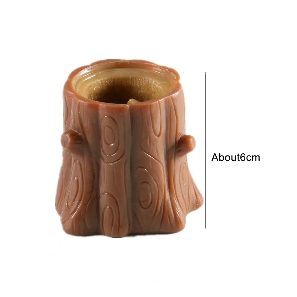 Simpatico animale scoiattolo spremere scoiattolo sfiato scoiattolo tazza giocattolo di decompressione ceppo palo di gomma agitarsi giocattoli regalo per gli amici pop
