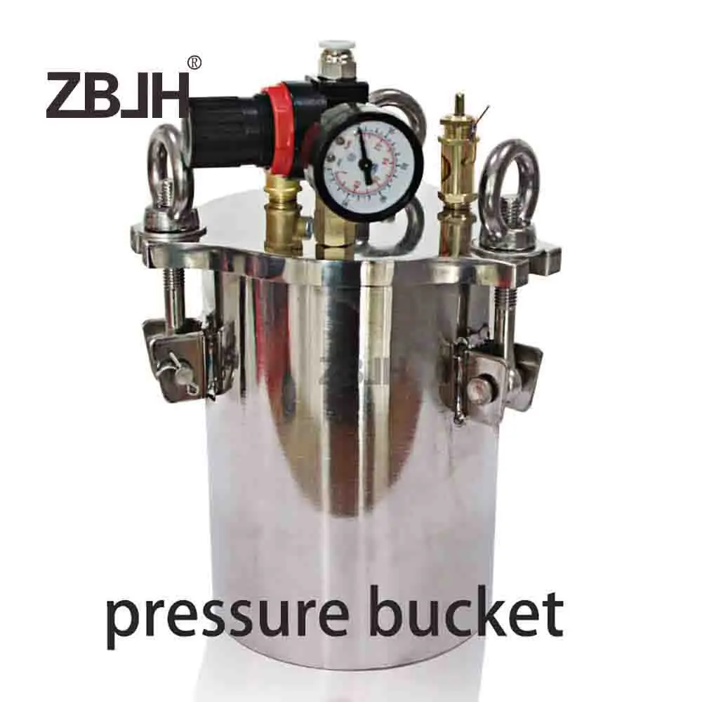 Juego de dispensación de pegamento AB, 2 barriles de presión de 3L + 1 dispensador + 1 válvula AB