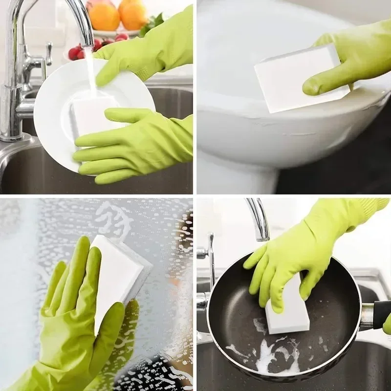 5/50/100 Pc Melamine sponge magic sponge eraser cleaner Household Sponge Cleaning Tools for Office Kitchen Bath Cleaning Sponges