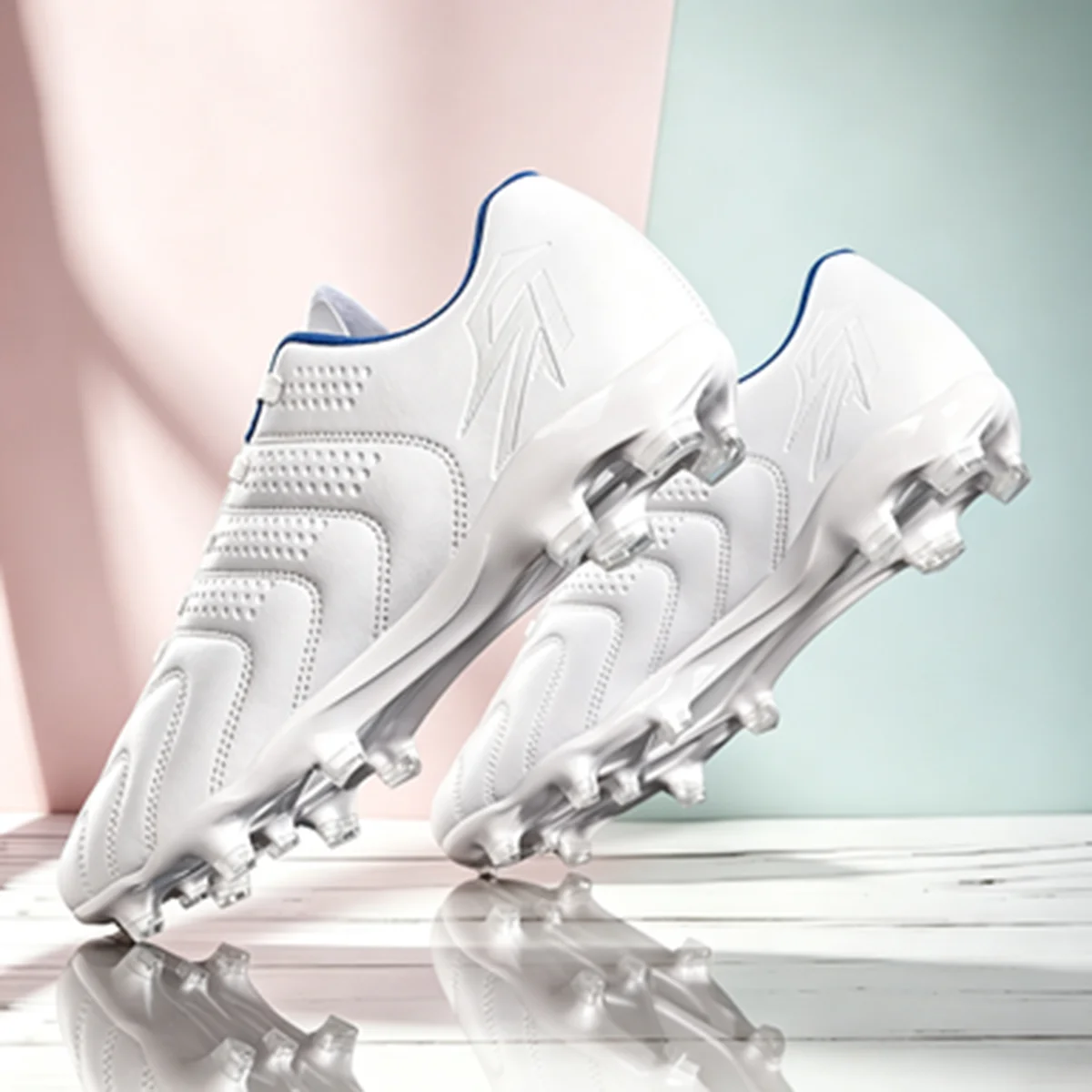 Men Outdoor FG Football Cleats Lightweight Durable PU Upper Non‑Slip Firm‑Ground Studs For Adult Match & Daily Training