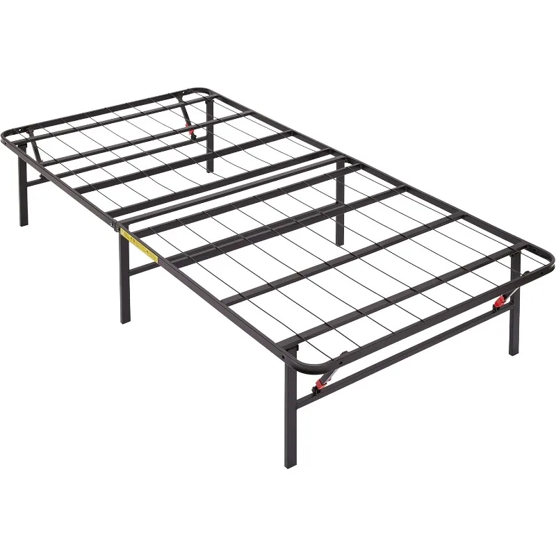 

Foldable Metal Platform Bed Frame with Tool Free Setup, 14 Inches High, Sturdy Steel Frame, No Box Spring Needed, Twin XL,